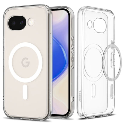 Custodia MagSafe per Google Pixel 10a, Spigen, Ultra Hybrid, Trasparente Bianca ACS11276