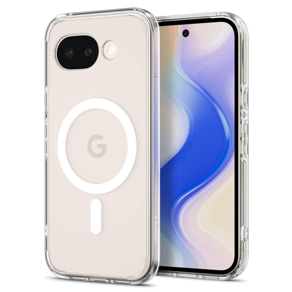 Custodia MagSafe per Google Pixel 10a, Spigen, Ultra Hybrid, Trasparente Bianca ACS11276