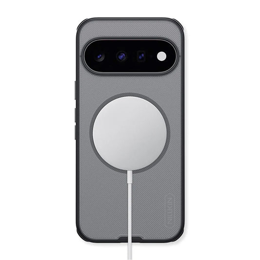 Custodia MagSafe per Google Pixel 11, Nillkin, Super Shield Pro, nera trasparente satinata