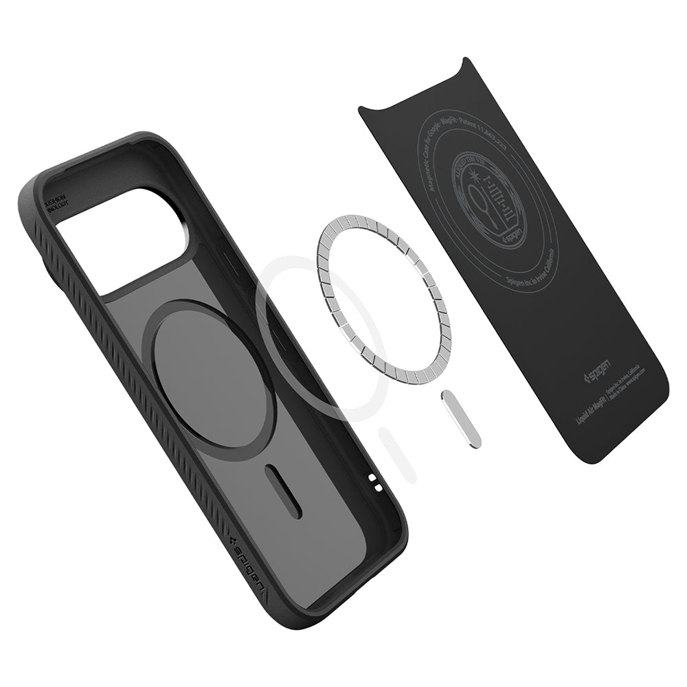 Custodia MagSafe per Google Pixel 11 Pro, Spigen, Liquid Air, Nero Opaco ACS11429