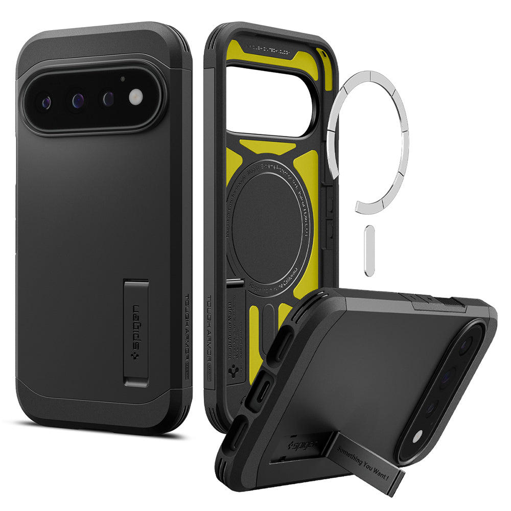 Custodia MagSafe per Google Pixel 11 Pro, Spigen, Tough Armor, Nera ACS11433