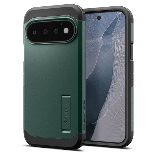 Custodia MagSafe per Google Pixel 11 Pro, Spigen, Tough Armor, Verde ACS11859