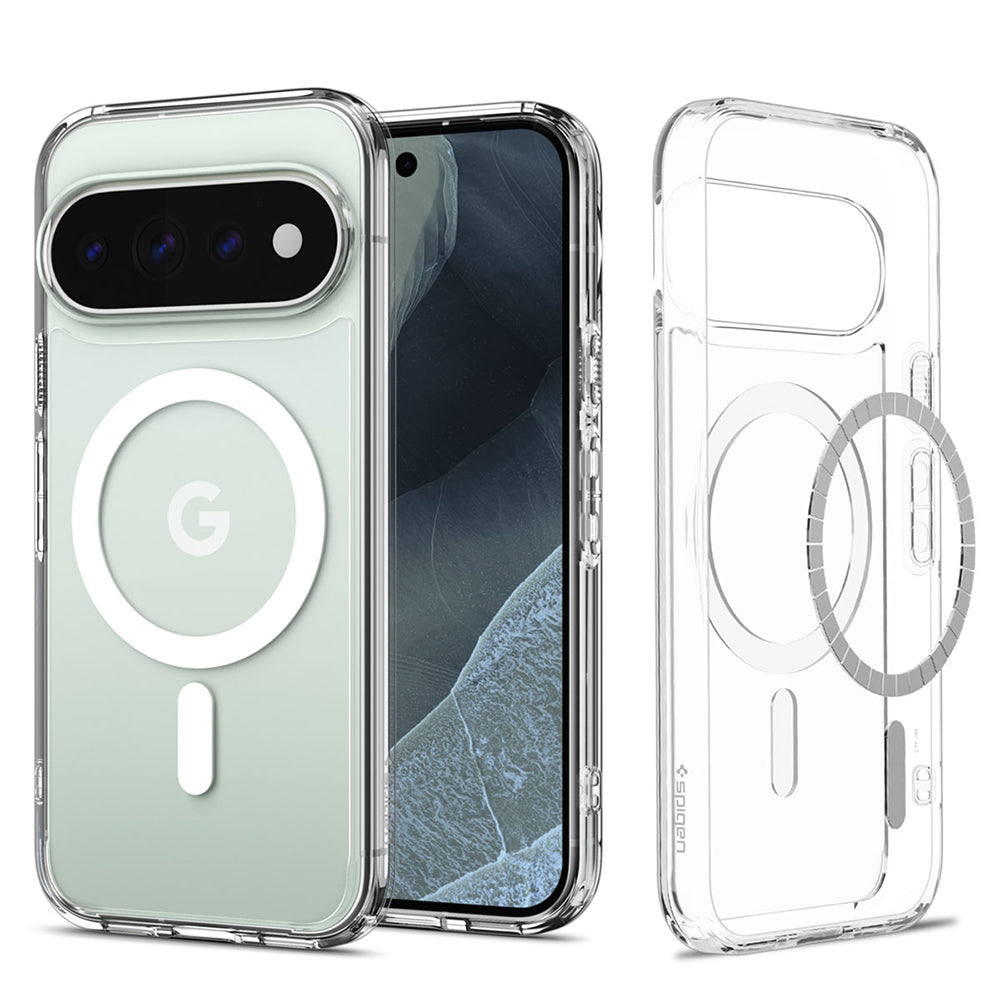 Custodia MagSafe per Google Pixel 11 Pro, Spigen, Ultra Hybrid, Trasparente Bianca ACS11431