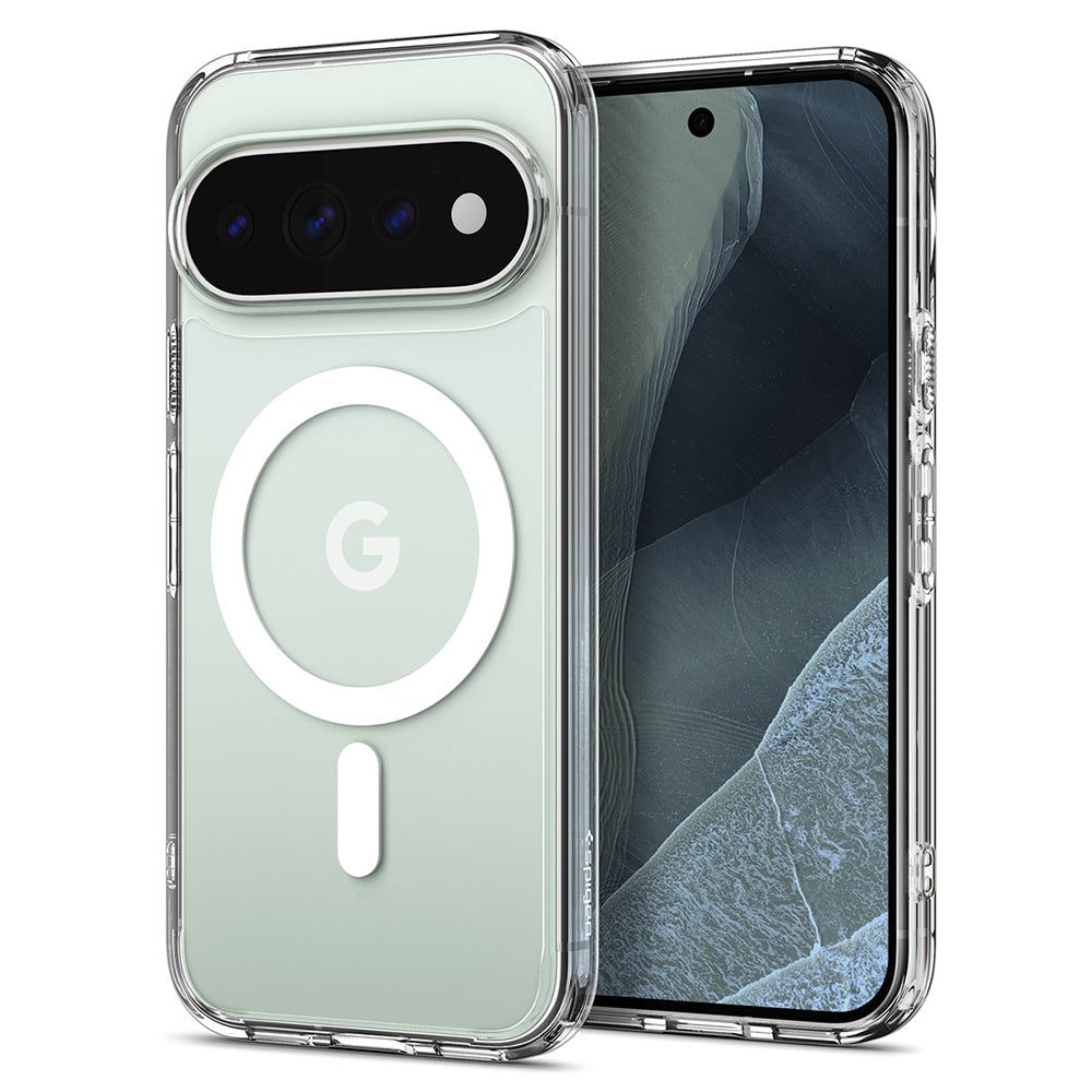 Custodia MagSafe per Google Pixel 11 Pro, Spigen, Ultra Hybrid, Trasparente Bianca ACS11431