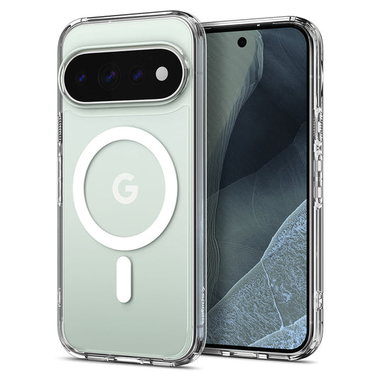 Custodia MagSafe per Google Pixel 11 Pro, Spigen, Ultra Hybrid, Trasparente Bianca ACS11431