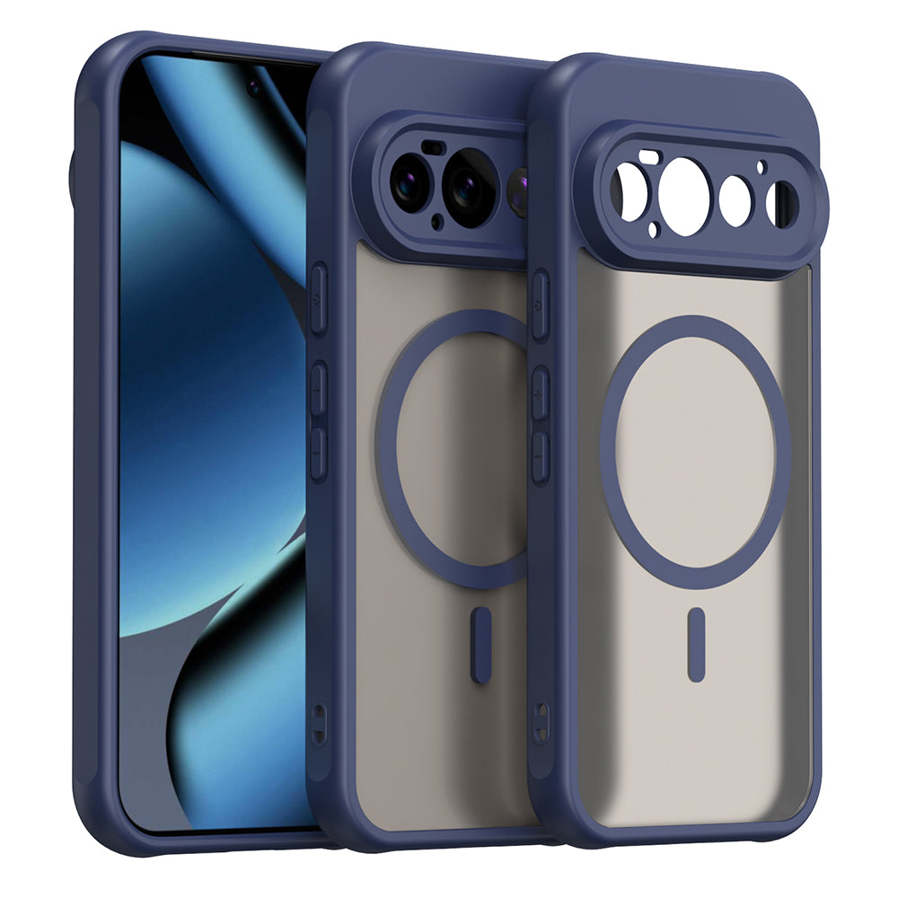 Custodia MagSafe per Google Pixel 11 Pro, Techsuit, HaloFrost II, Blu Navy