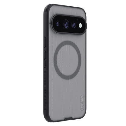 Custodia MagSafe per Google Pixel 11 Pro XL, Nillkin, Super Shield Pro, nera trasparente satinata