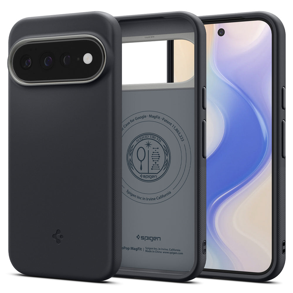Custodia MagSafe per Google Pixel 11 Pro XL, Spigen, Caseology Nano Pop, Nera ACS11455