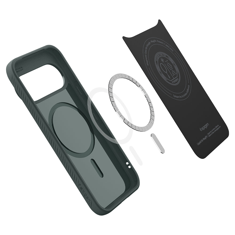 Custodia MagSafe per Google Pixel 11 Pro XL, Spigen, Liquid Air, Verde ACS11863