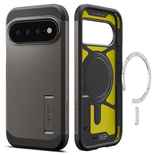 Custodia MagSafe per Google Pixel 11 Pro XL, Spigen, Tough Armor, Grigio ACS11865