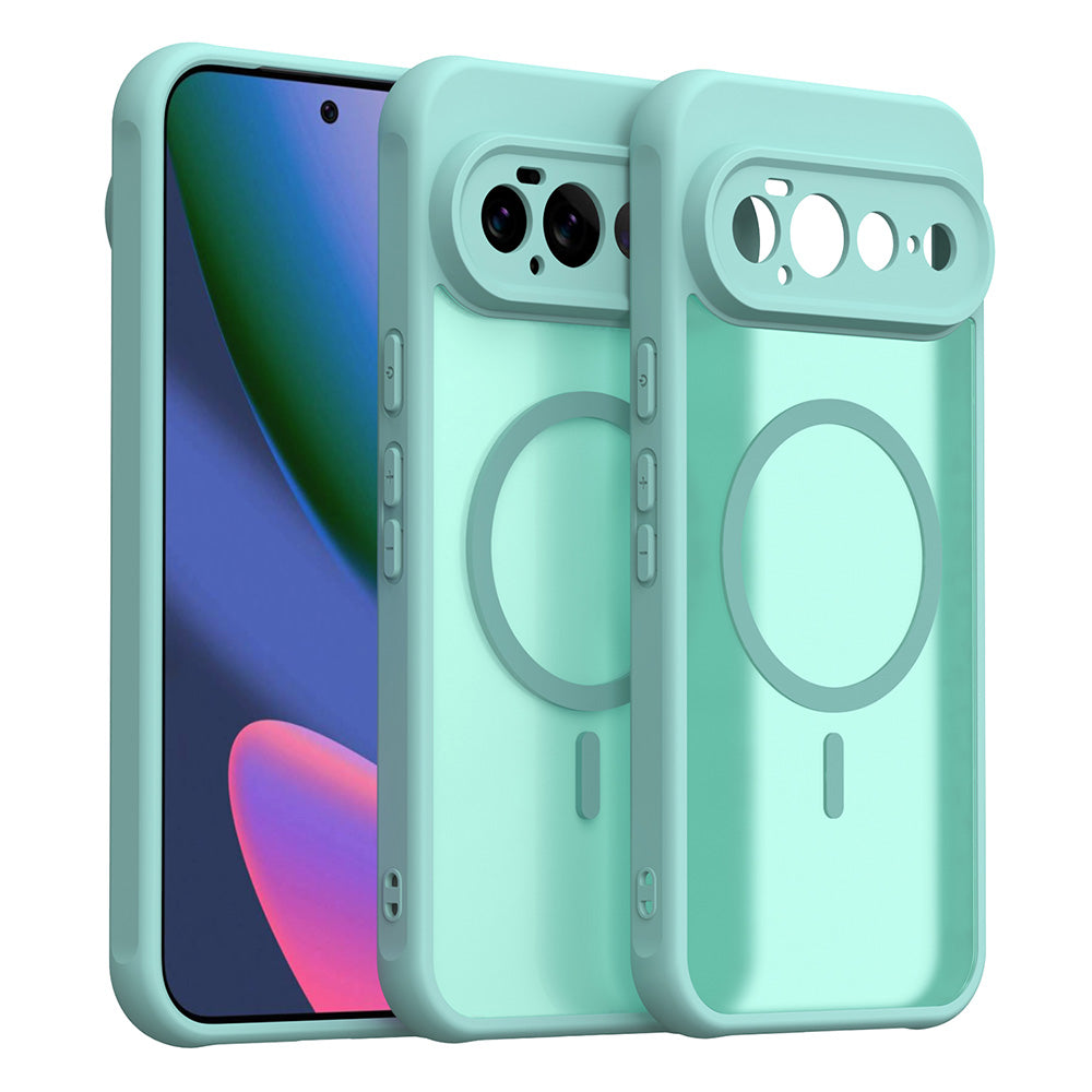 Custodia MagSafe per Google Pixel 11 Pro XL, Techsuit, HaloFrost II, Verde Chiaro
