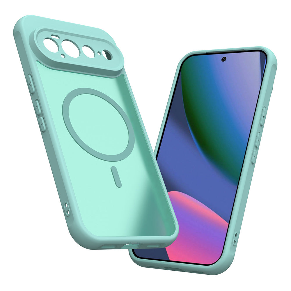 Custodia MagSafe per Google Pixel 11 Pro XL, Techsuit, HaloFrost II, Verde Chiaro
