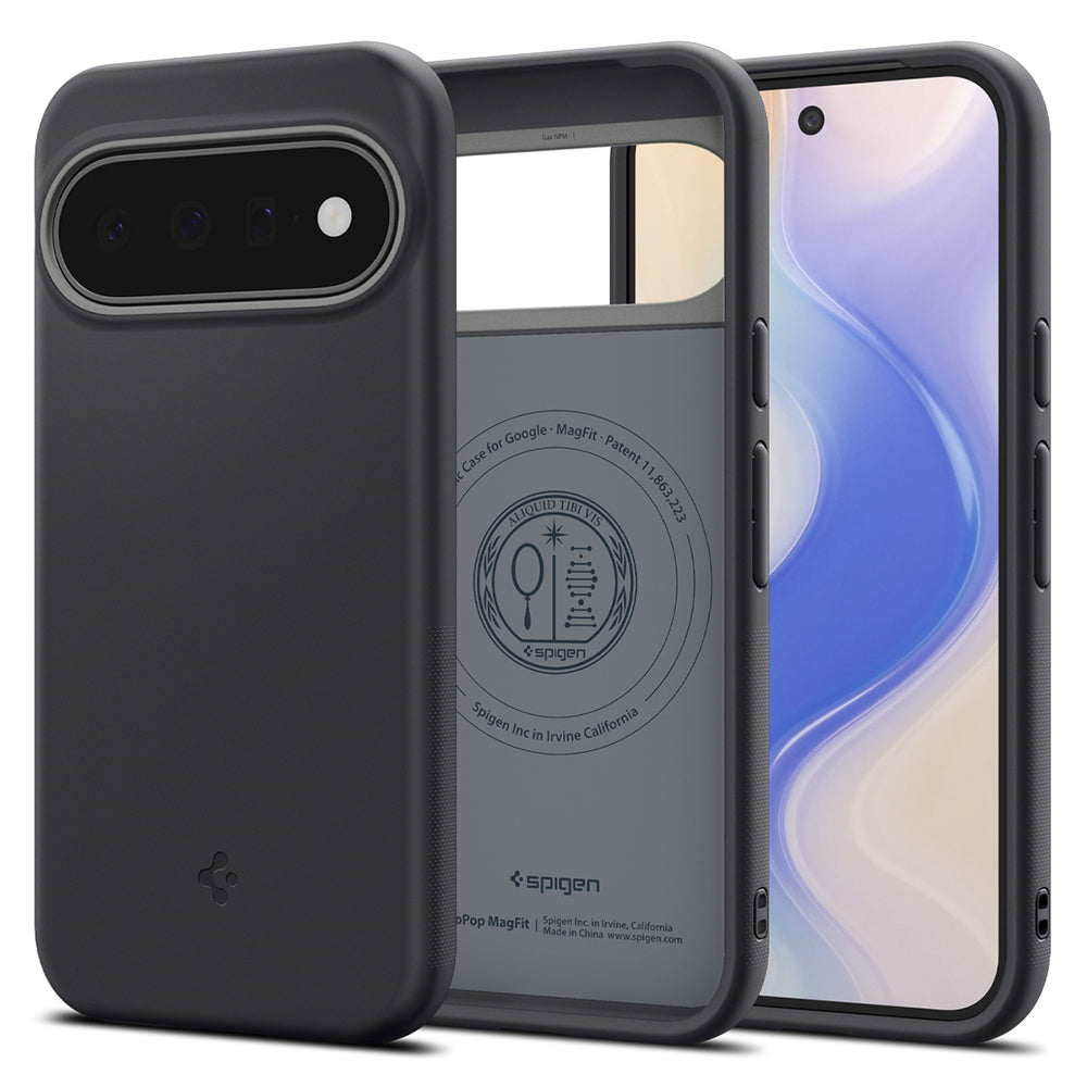 Custodia MagSafe per Google Pixel 11, Spigen, Caseology Nano Pop, Nera ACS11445