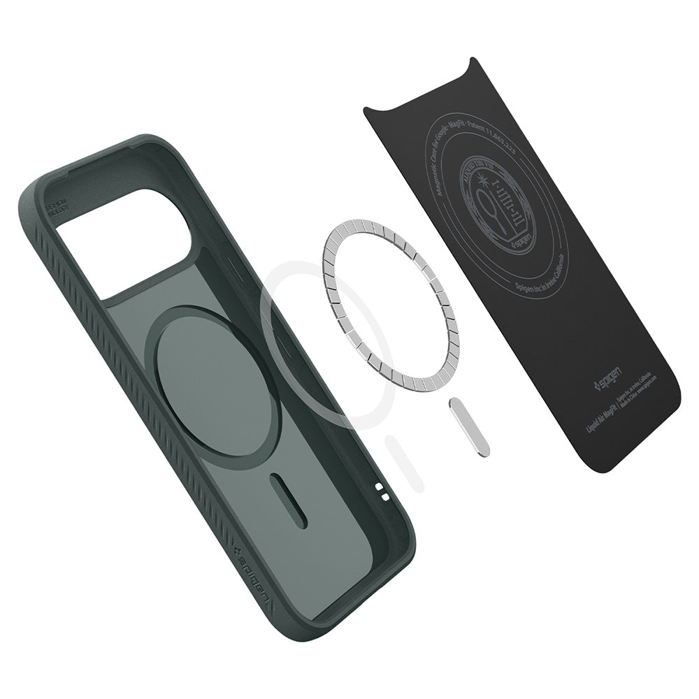 Custodia MagSafe per Google Pixel 11, Spigen, Liquid Air, Verde ACS11853