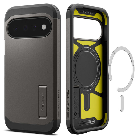 Custodia MagSafe per Google Pixel 11, Spigen, Tough Armor, Grigio ACS11855