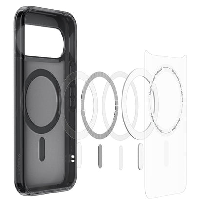 Custodia MagSafe per Google Pixel 11, Spigen, Ultra Hybrid, Nero Satinato ACS11442
