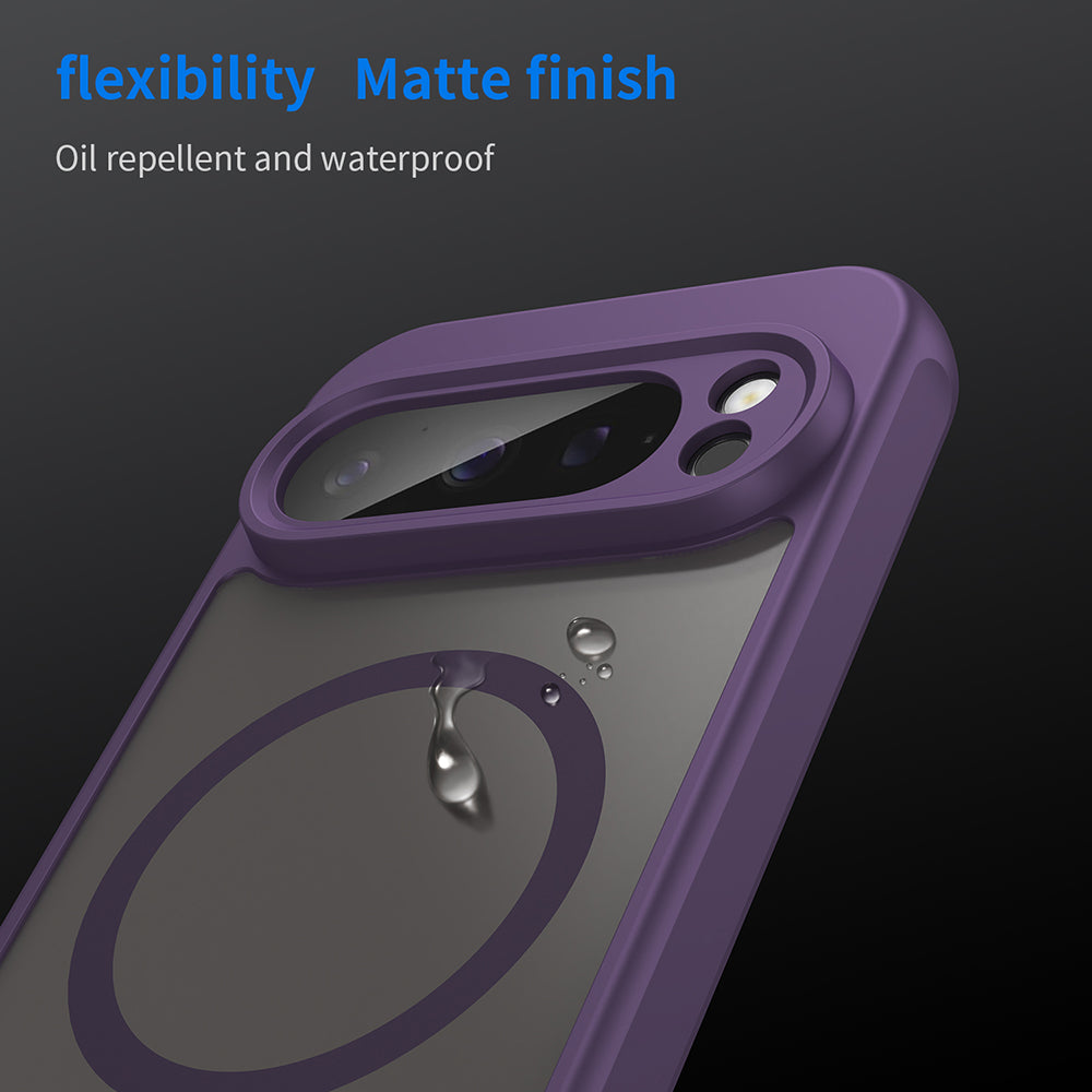 Custodia MagSafe per Google Pixel 9 Pro, Techsuit, HaloFrost II, Viola