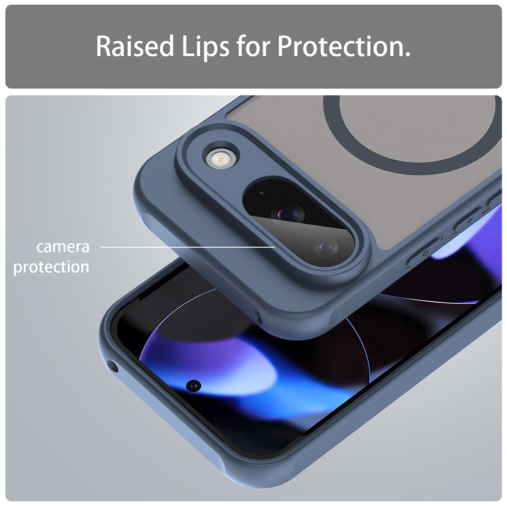 Custodia MagSafe per Google Pixel 9, Techsuit, HaloFrost II, Blu Navy