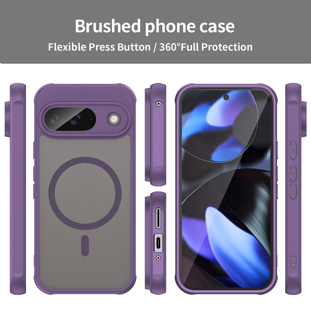 Custodia MagSafe per Google Pixel 9, Techsuit, HaloFrost II, Viola