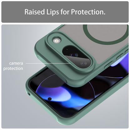 Custodia MagSafe per Google Pixel 9, Techsuit, HaloFrost II, Verde
