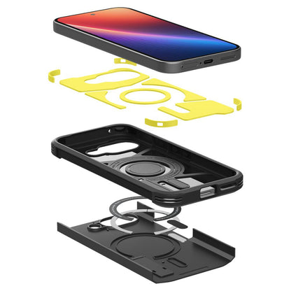 Custodia MagSafe per Google Pixel 9a, Spigen, Tough Armor, Nera
