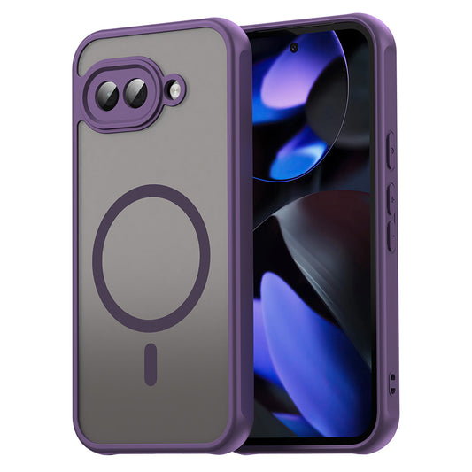 Custodia MagSafe per Google Pixel 9a, Techsuit, HaloFrost II, Viola
