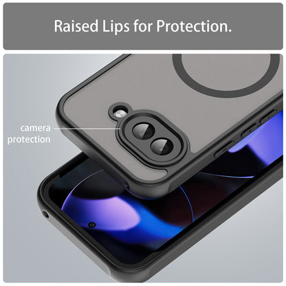 Custodia MagSafe per Google Pixel 9a, Techsuit, HaloFrost II, Nera