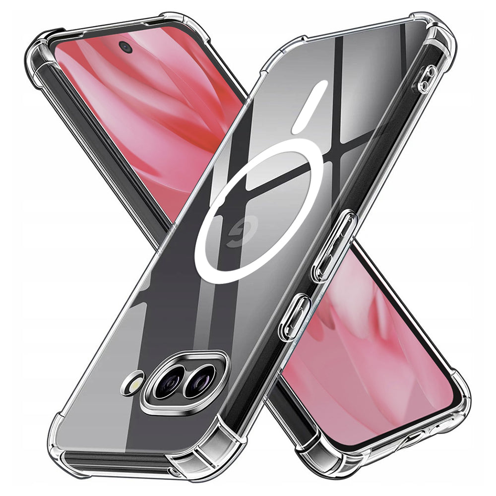 Custodia MagSafe per Google Pixel 9a, Techsuit, Antiurto, Trasparente