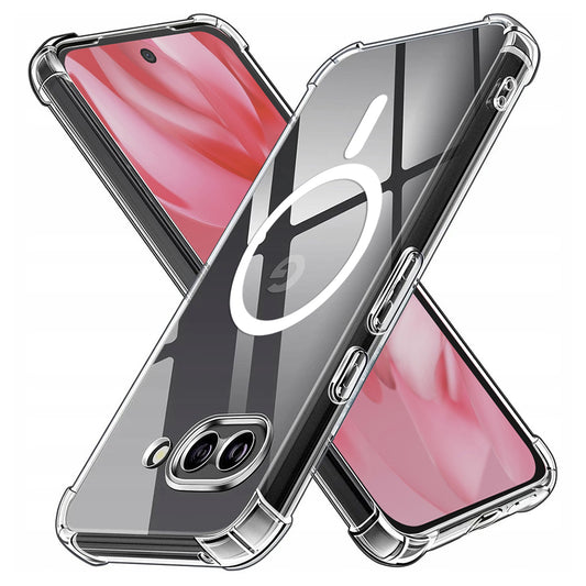 Custodia MagSafe per Google Pixel 9a, Techsuit, Antiurto, Trasparente