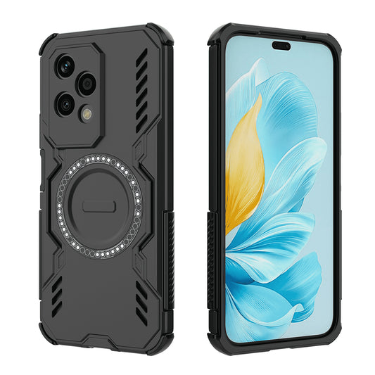 Custodia MagSafe per Honor 200 Lite, Techsuit, ArmorMag, Nera