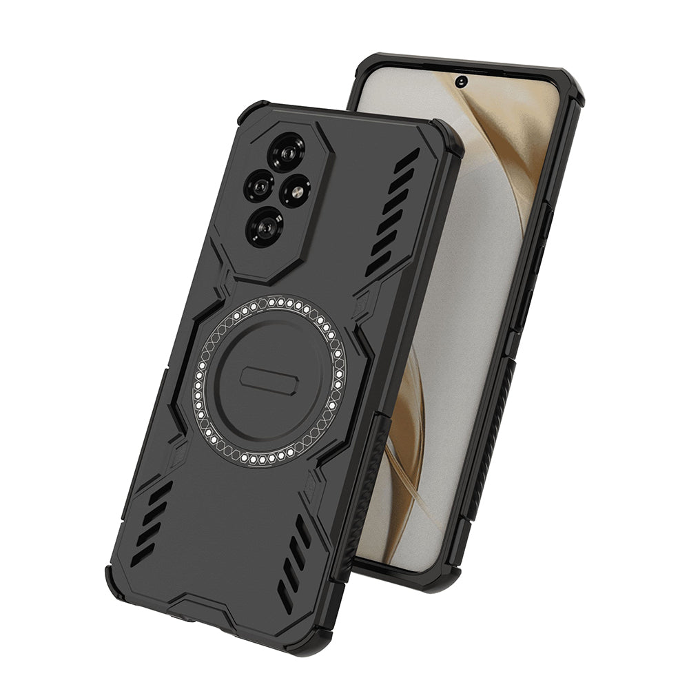 Custodia MagSafe per Honor 200, Techsuit, ArmorMag, Nera