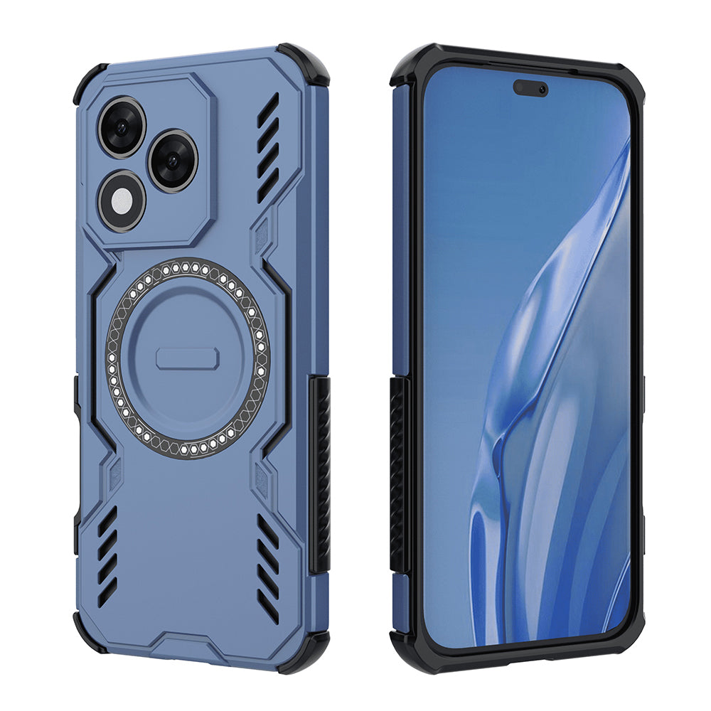 Custodia MagSafe per Honor 400 Lite, Techsuit, ArmorMag, Blu