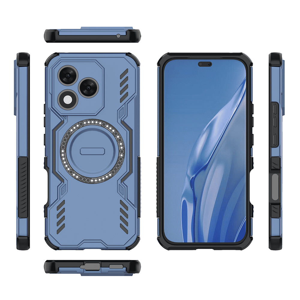 Custodia MagSafe per Honor 400 Lite, Techsuit, ArmorMag, Blu