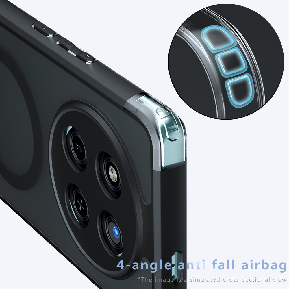 Custodia MagSafe per Honor 400 Pro, Techsuit, PureFrost, Nera