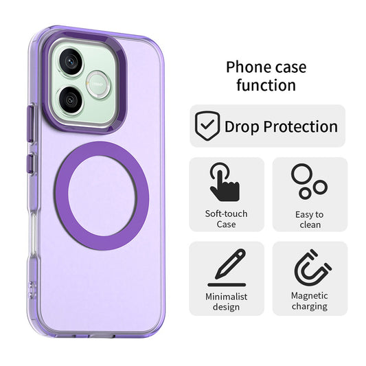 Custodia MagSafe per Honor 600 Lite, Techsuit, CandyCase, Viola