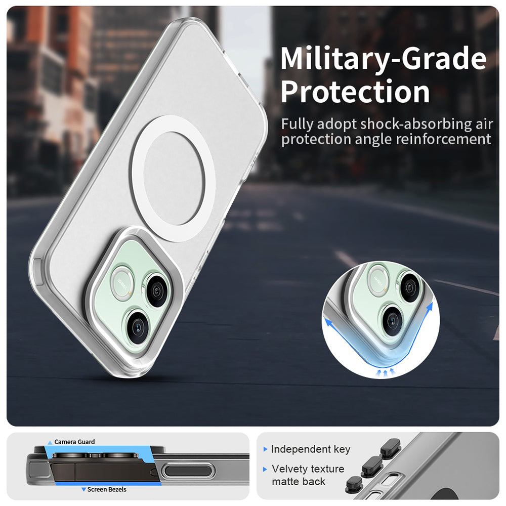 Custodia MagSafe per Honor 600 Pro / 600, Techsuit, CandyCase, Bianca