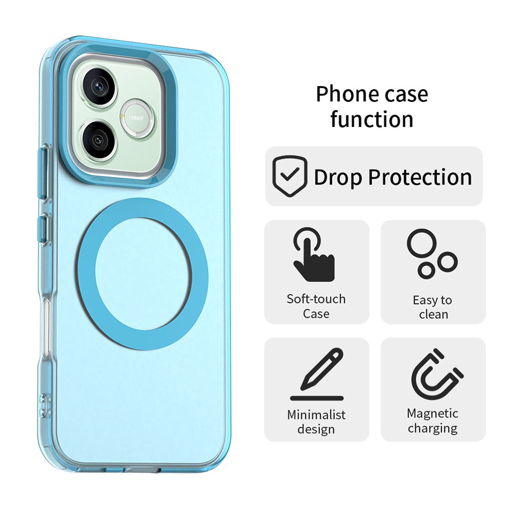 Custodia MagSafe per Honor 600 Pro / 600, Techsuit, CandyCase, Blu