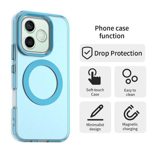 Custodia MagSafe per Honor 600 Pro / 600, Techsuit, CandyCase, Blu