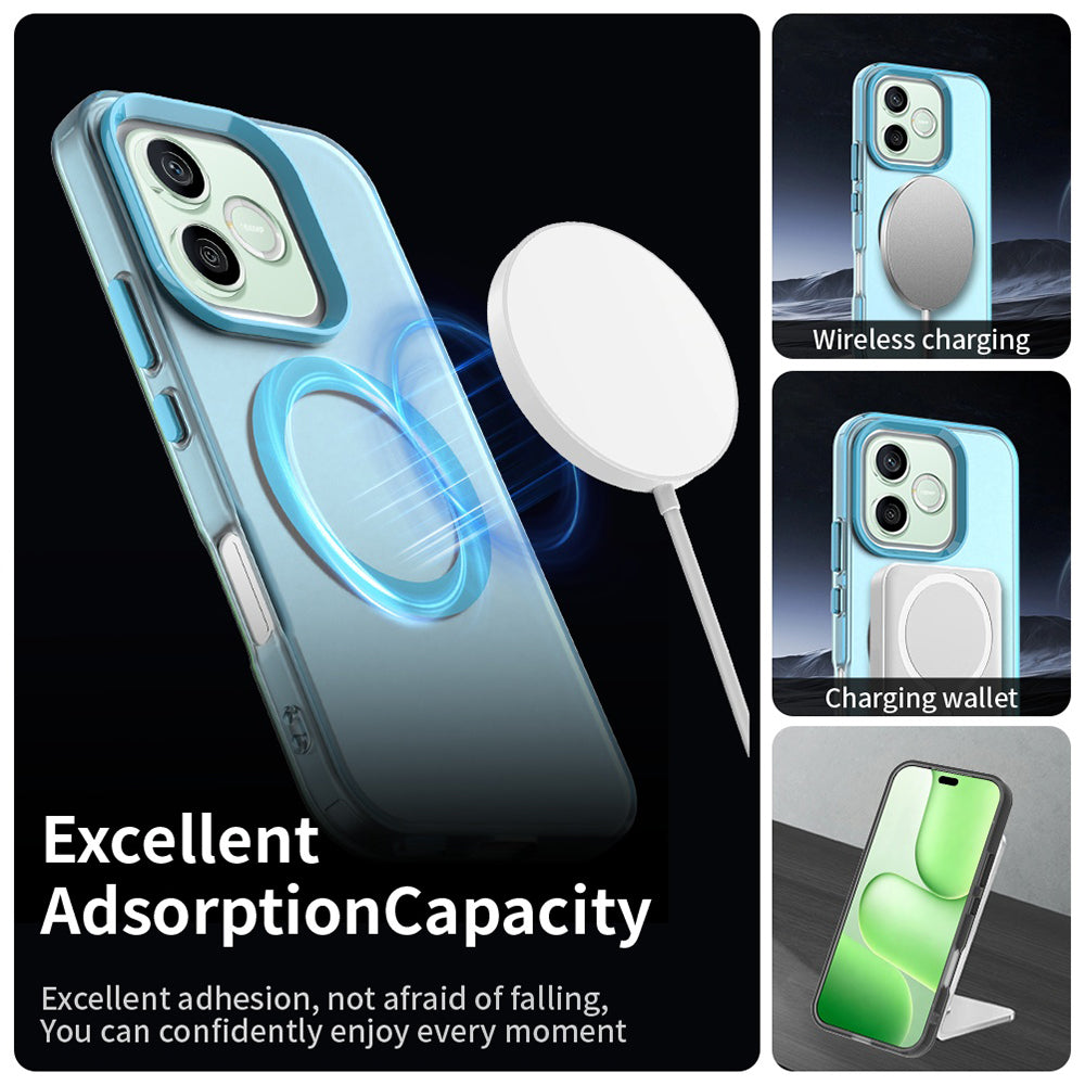 Custodia MagSafe per Honor 600 Pro / 600, Techsuit, CandyCase, Blu