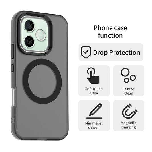 Custodia MagSafe per Honor 600 Pro / 600, Techsuit, CandyCase, Nera