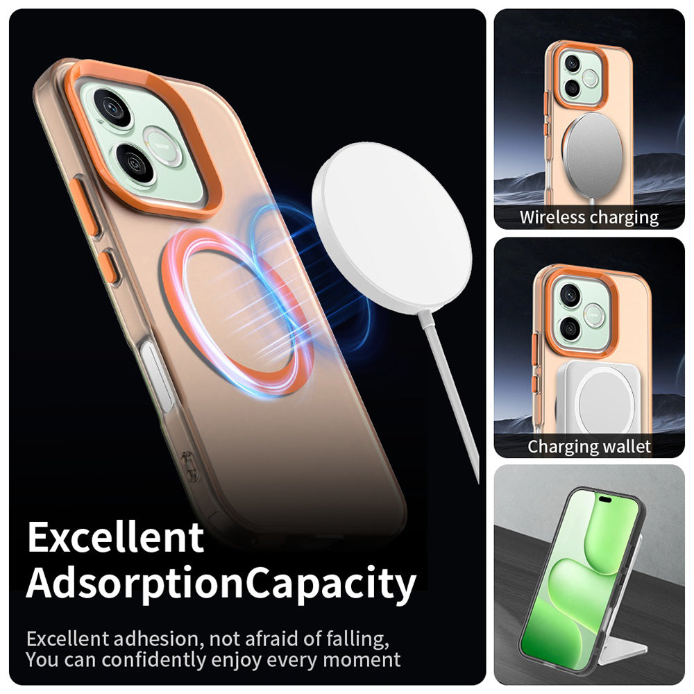 Custodia MagSafe per Honor 600 Pro / 600, Techsuit, CandyCase, Arancione