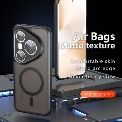 Custodia MagSafe per Huawei Pura 80 Pro / Pura 80 Ultra, Techsuit, PureFrost, Nero Satinato
