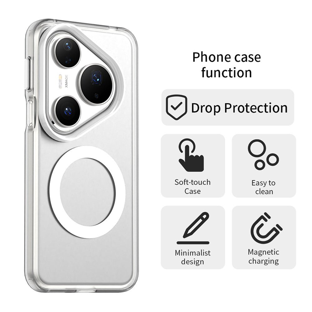 Custodia MagSafe per Huawei Pura 80 Pro, Techsuit, CandyCase, Bianca