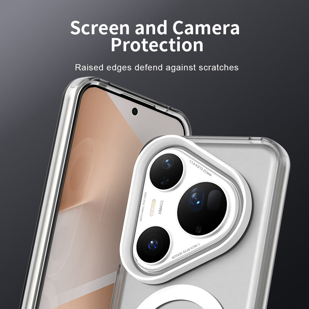 Custodia MagSafe per Huawei Pura 80 Ultra, Techsuit, CandyCase, Bianca