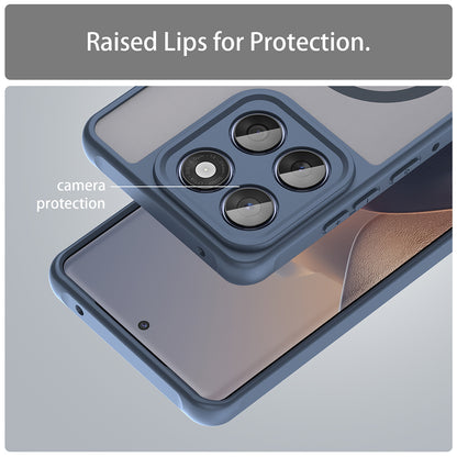 Custodia MagSafe per Motorola Edge 60 Fusion / Edge 60, Techsuit, HaloFrost II, Blu Navy