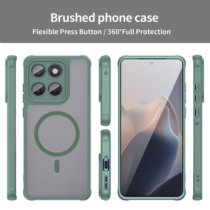 Custodia MagSafe per Motorola Edge 60 Fusion / Edge 60, Techsuit, HaloFrost II, Verde