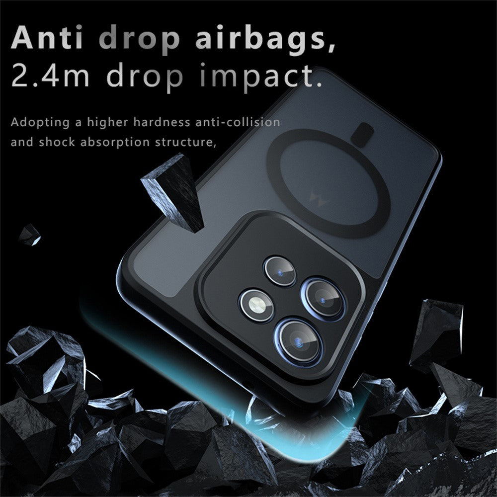 Custodia MagSafe per Motorola Edge 60 Neo / Edge 50 Neo / ThinkPhone 25, Techsuit, PureFrost, Nera Satinata