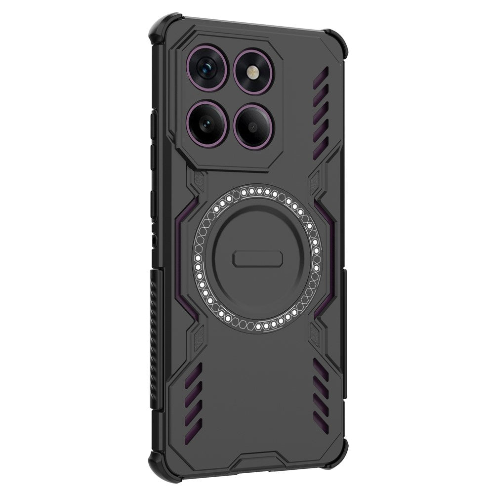 Custodia MagSafe per Motorola Edge 60 Pro, Techsuit, ArmorMag, Nera