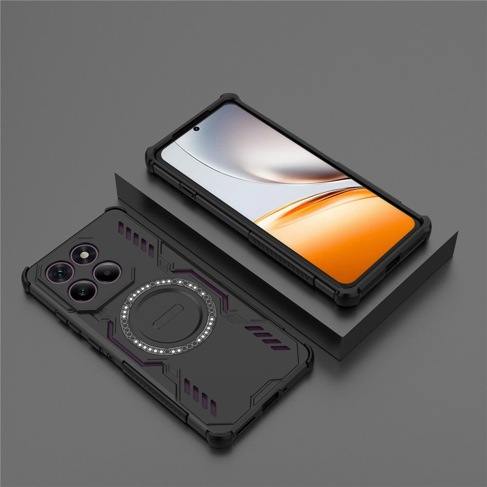 Custodia MagSafe per Motorola Edge 60 Pro, Techsuit, ArmorMag, Nera