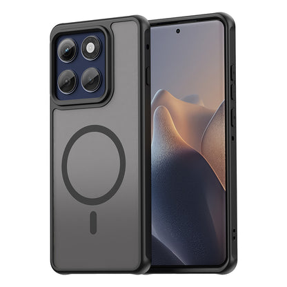 MagSafe Case for Motorola Edge 60 Pro, Techsuit, HaloFrost II (Big Lens Hole), Black